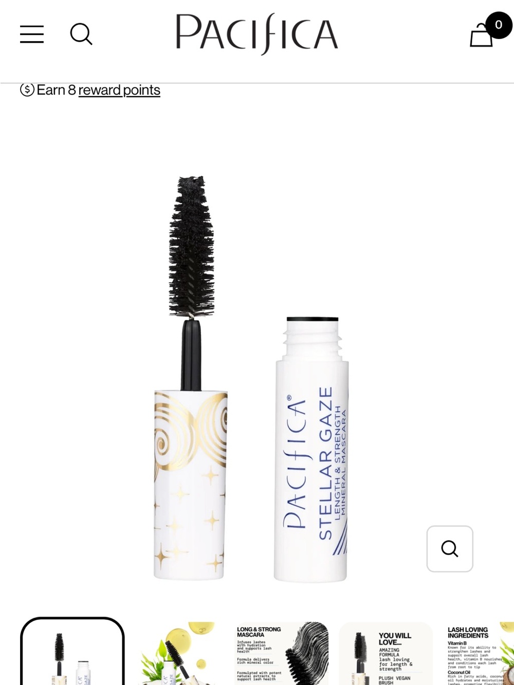 NEW. Pacifica Stellar Gaze full size original brush/packaging in Supernova.